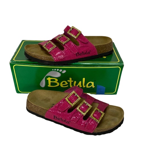 Birkenstock | Shoes | Birkenstock Betula Fuchsia Woogie Strap Sandals 7 |  Poshmark
